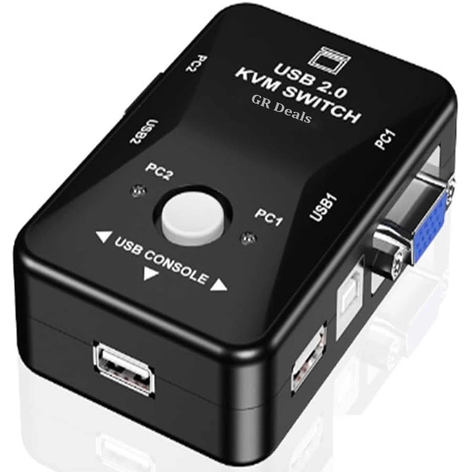 GR Deals 2 Port KVM Switch USB 2.0 KVM Switch Box to Control up to 2 Computers 2 in 1 Out Switch USB Keyboard Mouse Sharing Device Control Computer Sharing Video Mouse Keyboard Monitor.-image-40