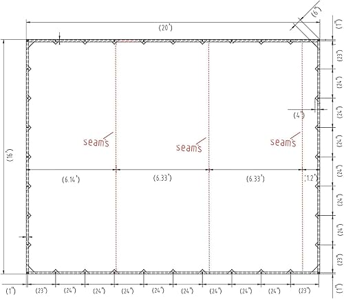 Miniatura 9 de Lienzo resistente al agua, duradero, 340 g, color marrón, bronceado, CT-T