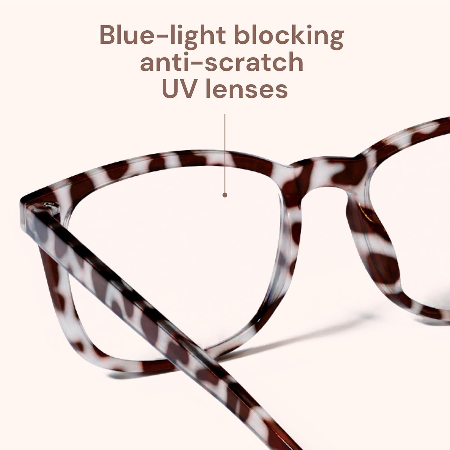 Gaoye Occhiali con blocco della luce blu – Occhiali da vista finti quadrati alla moda, anti raggi UV, occhiali da gioco per computer, occhiali blu per donne/uomini