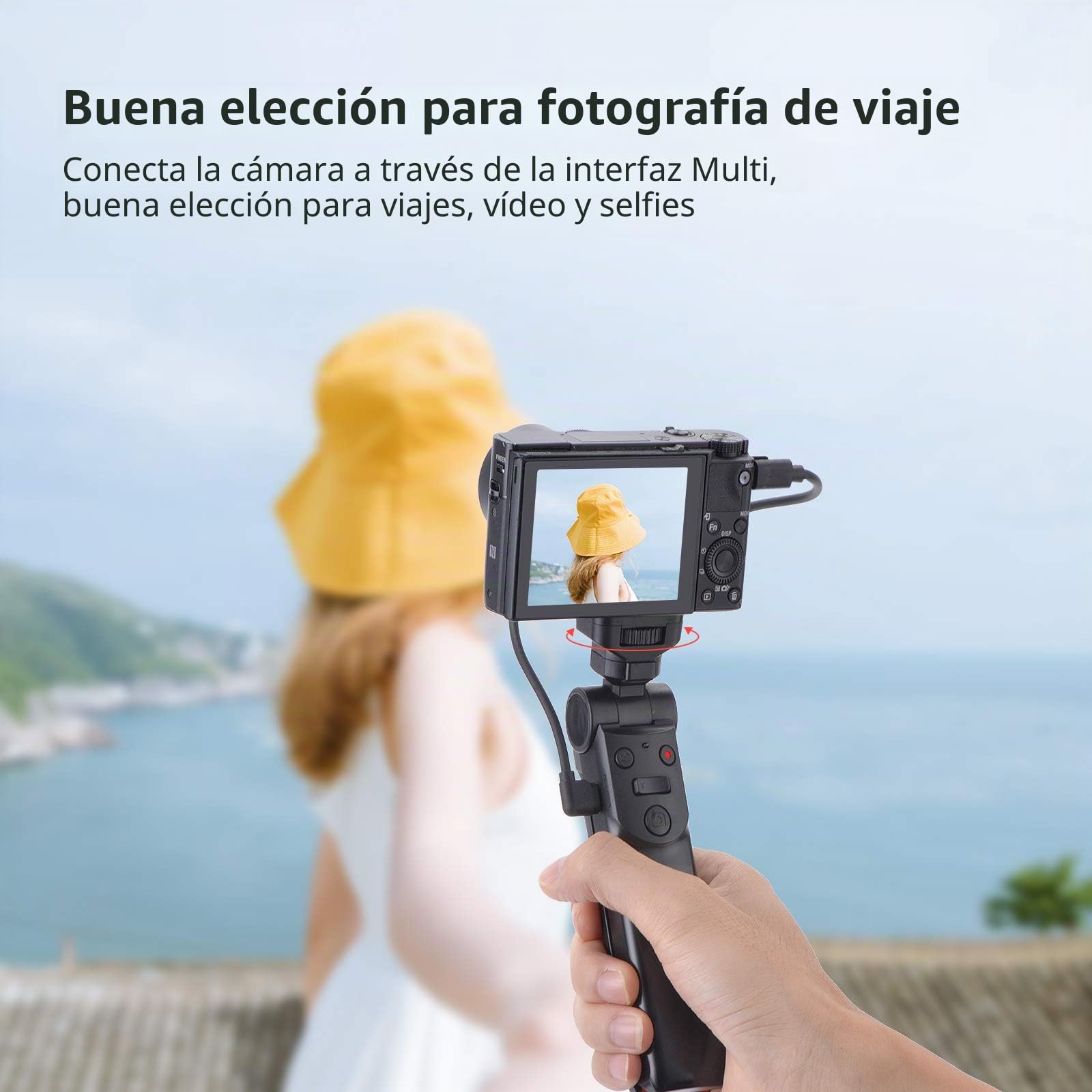Newmowa Mini trípode portátil de Mano para Sony ZV1 RX100 VII M1 M2 M3 M4 M5 M6 M7 A6000 a6100 a6300 A6400 A6500 A6600