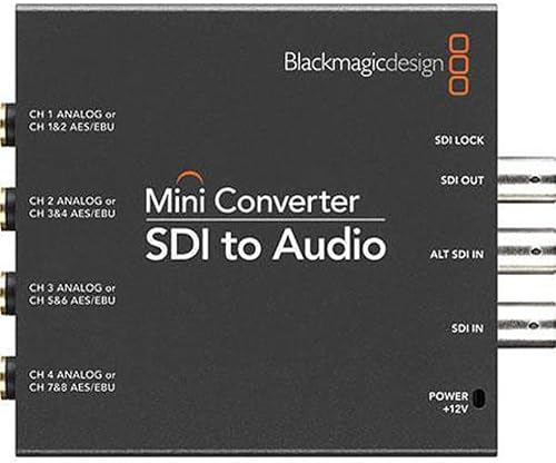 Blackmagic Design Convertidor Mini de Audio a SDI CONVMCSAUD