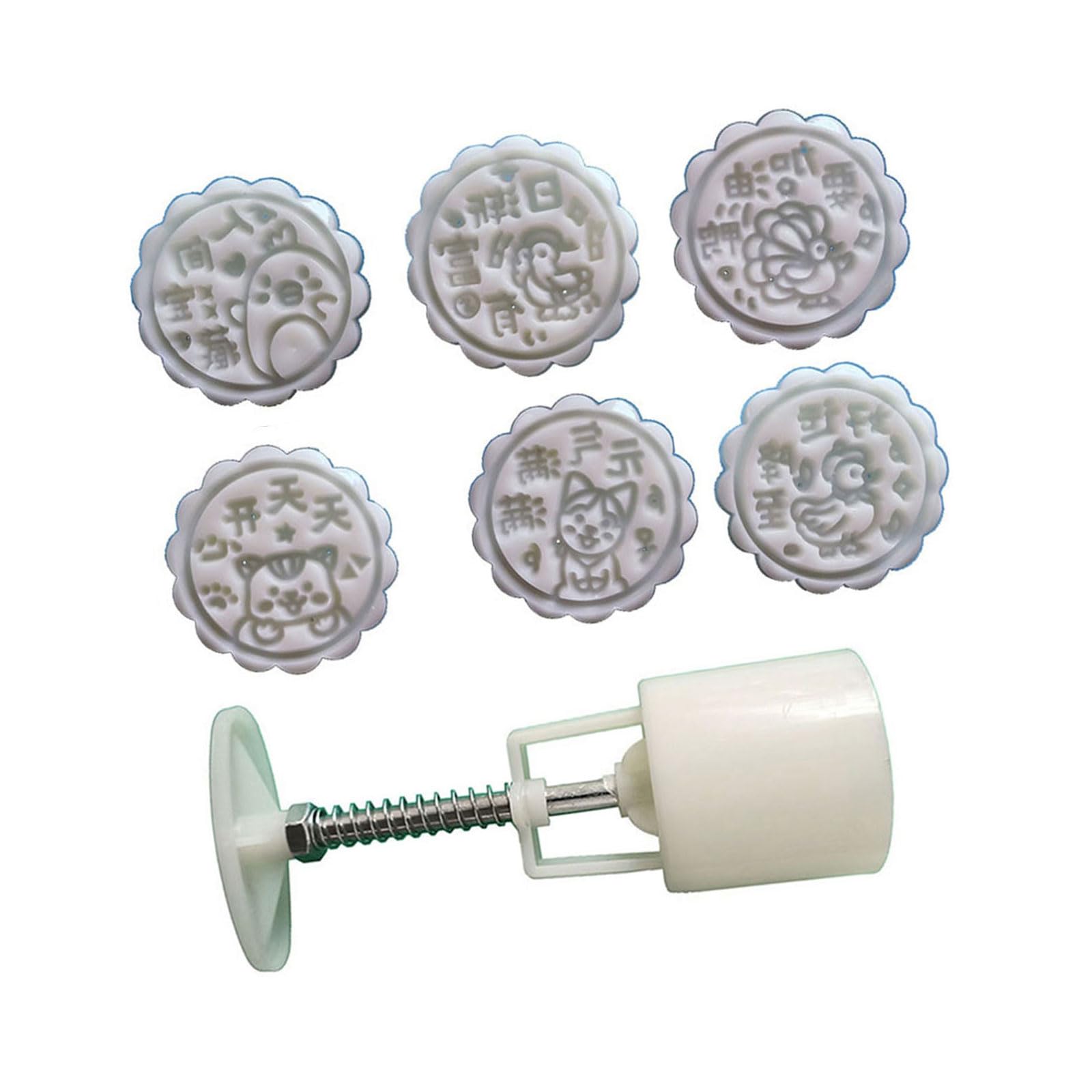 ATRYG Hand Pressed Cakes Mold ABS Bean Pastes Cake Mold for Baking Enthusiasts Festival Pastries Bakewares