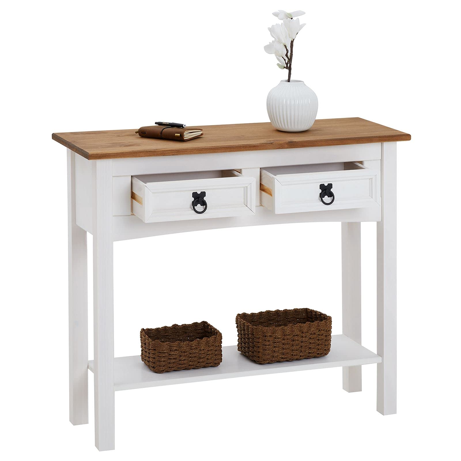 Telefoontafel met 3 lades en plank