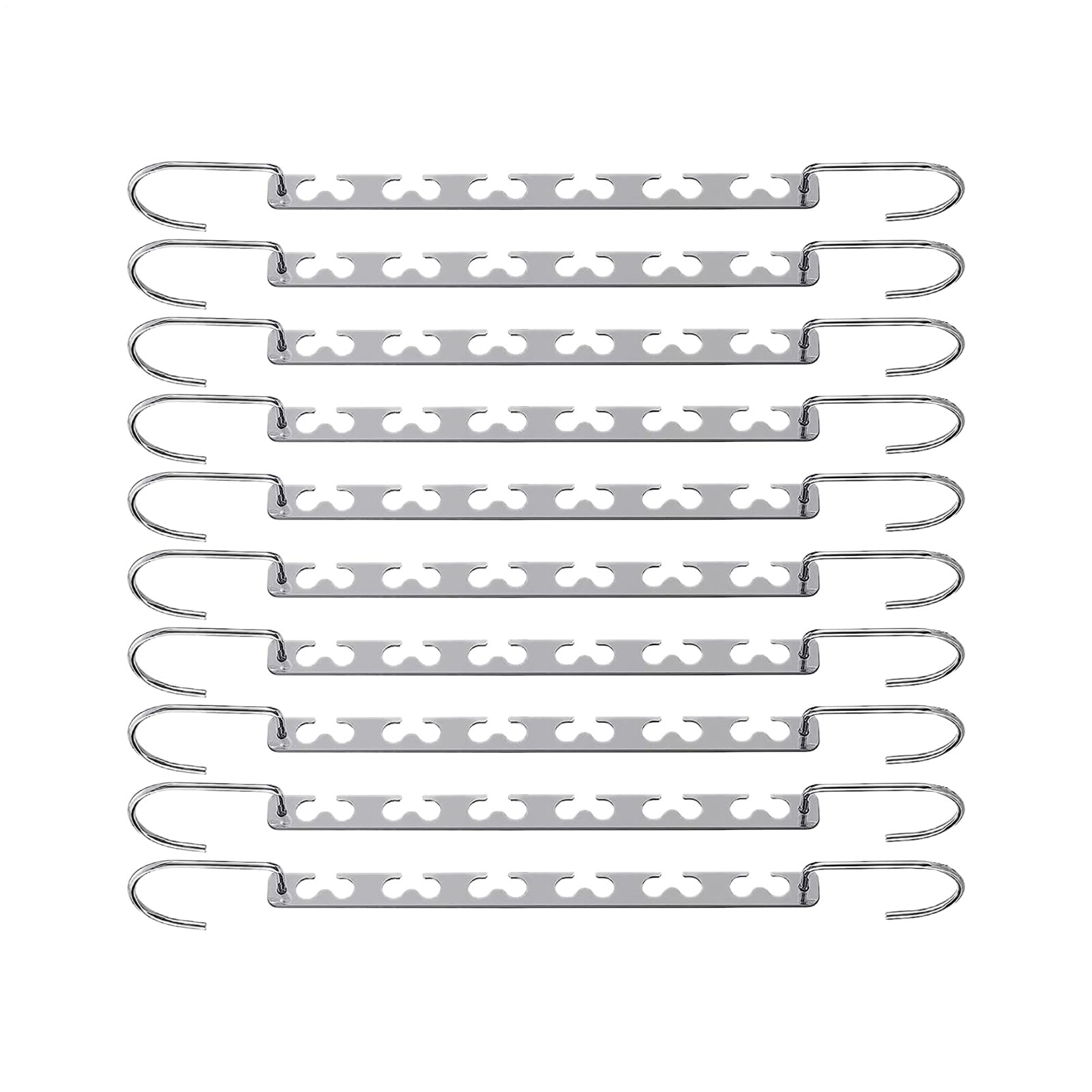 Cintres gain de place : lot de 10 organisateurs de dressing pour dortoir