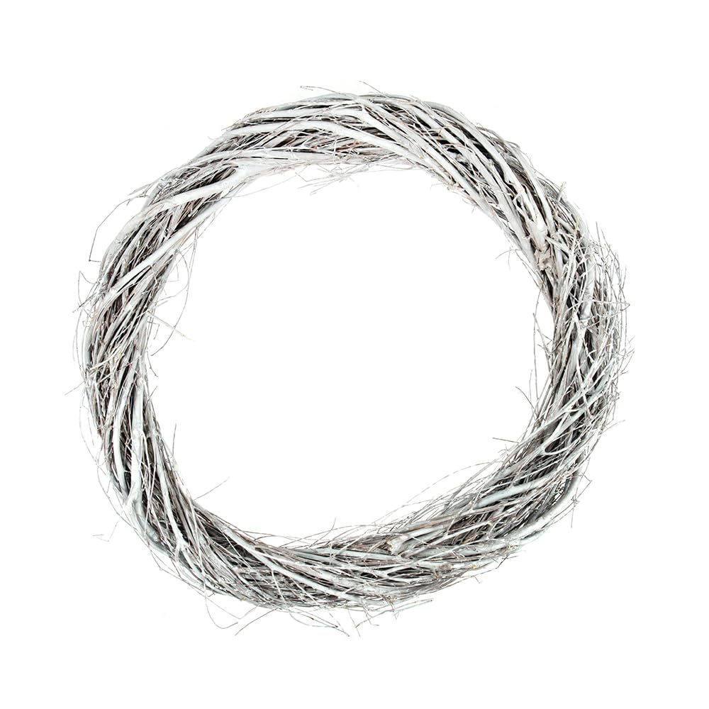 Crafty Capers Grey Willow Wreath Base | 30Cm | Christmas Wreath Making & Floristry
