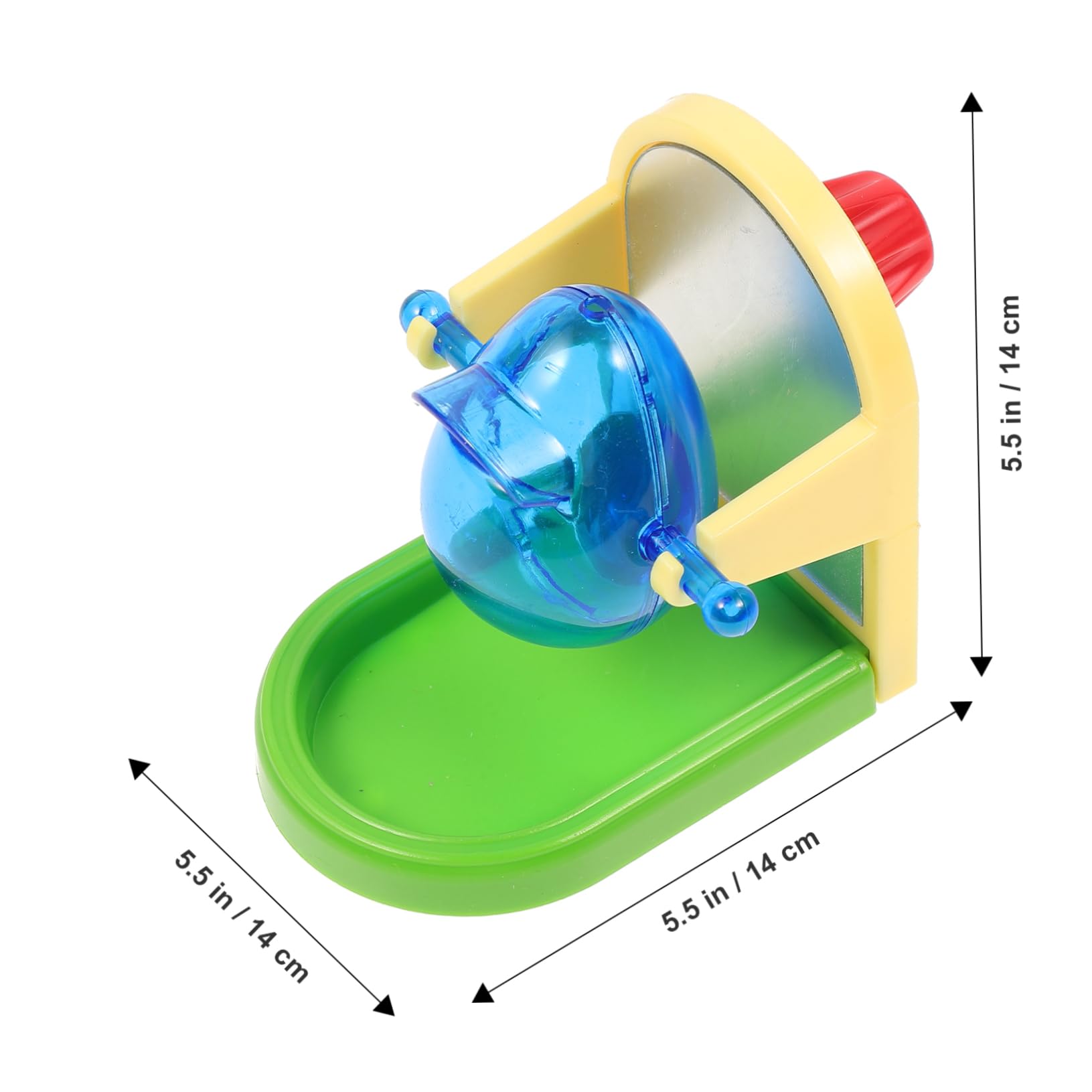 Toyvian Juguete Educativo para Loros y Simple en Estructura, Diseñado para Entrenamiento y Entretenimiento de Pájaros Material Metálico y Plástico Color Aleatorio