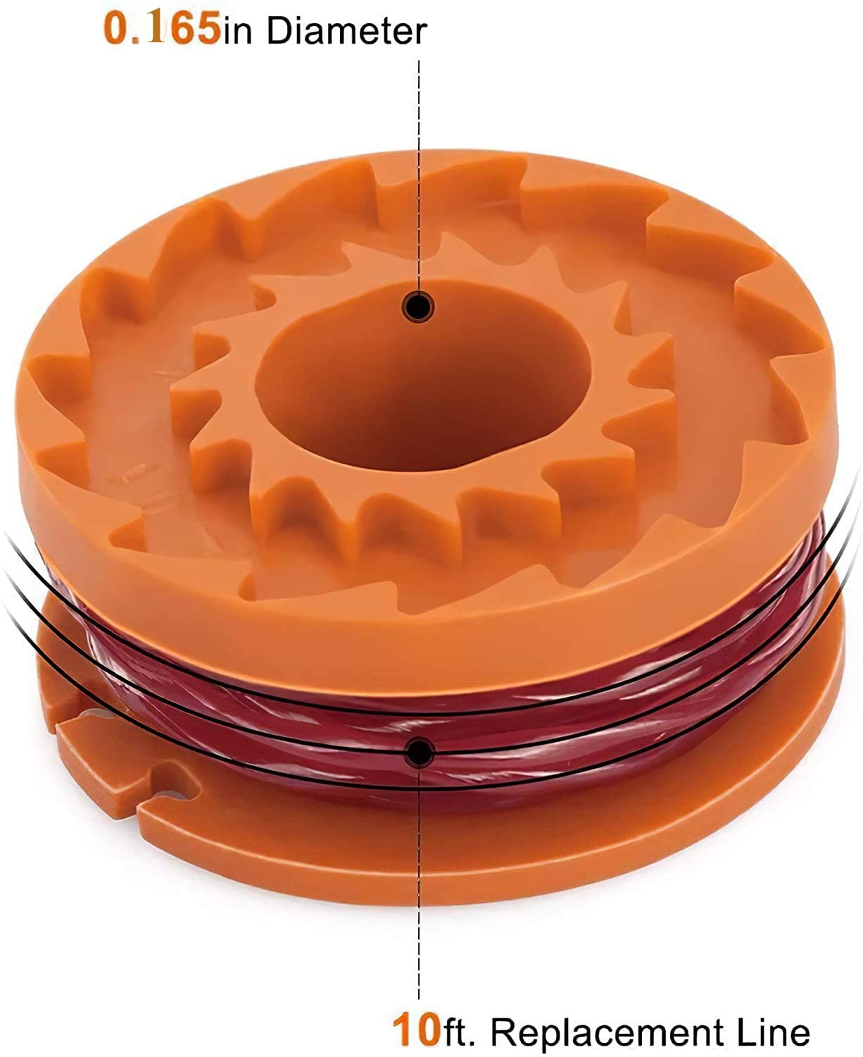 Bobina di ricambio da 2 pezzi adatta per decespugliatore WORX WG150E WG151E WG154E WG155E WG157E WG160E on