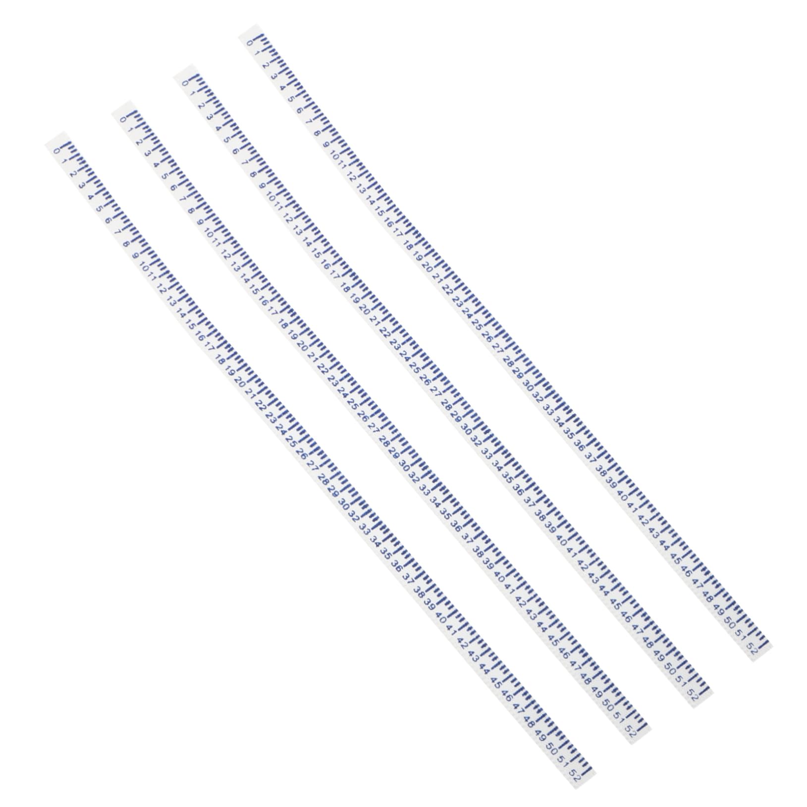 Hemoton Creative Simulation Rulers 4pcs Mini Measuring Tape Flexible Curve Ruler for Doll House Decor