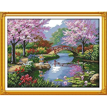 Kit De Point De Croix 'Beautiful Patio' – 14ct – Neuf – Idéal Pour Les Amatrices De Broderie