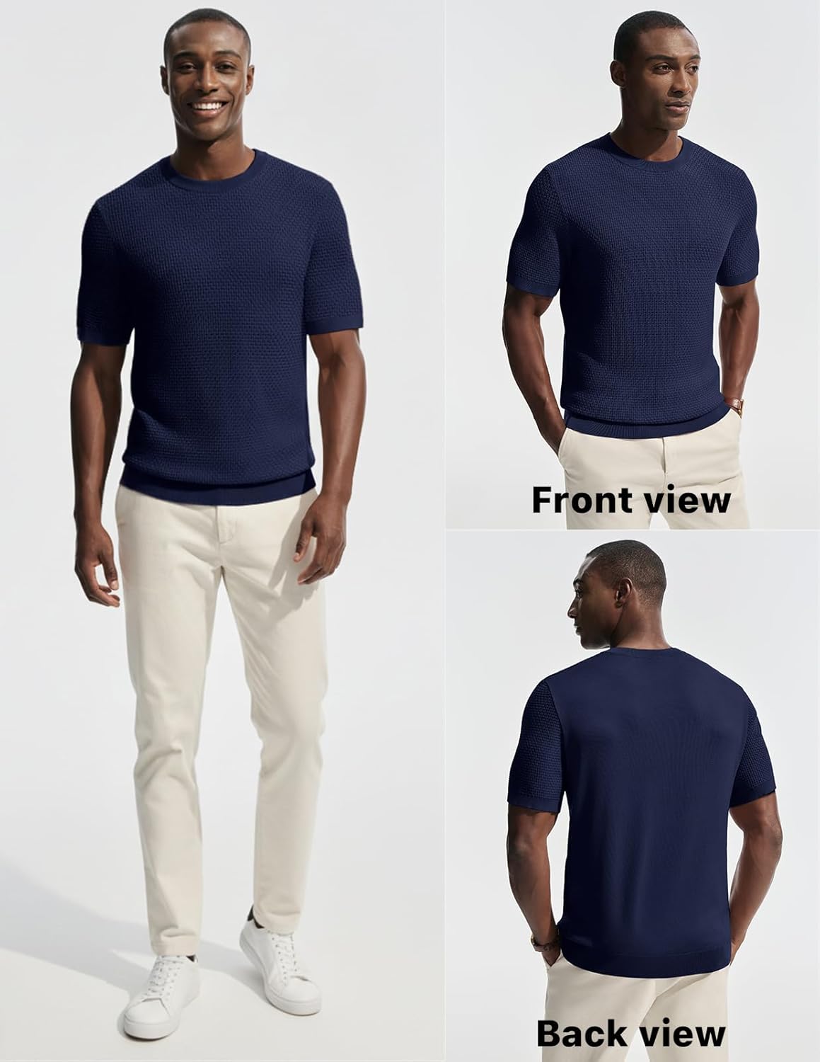 PJ PAUL JONES Men's T-Shirts Casual Short Sleeve Crewneck Knit Tee Shirts - Image 3