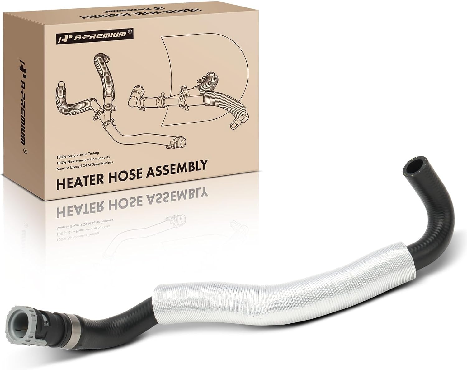 A-Premium HVAC Heater Hose Pipe Line Assembly Compatible with Volvo C70 2006-2010, C30 2011-2012, S40 2004-2011, V50 2005-2010, 2.4L 2.5L