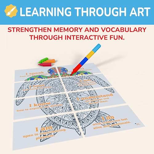 Miniatura 5 de Tarjetas motivacionales de afirmación en español e inglés para mujer  Rompecabezas de chakras para colorear y trabalenguas Pharses Tarjetas