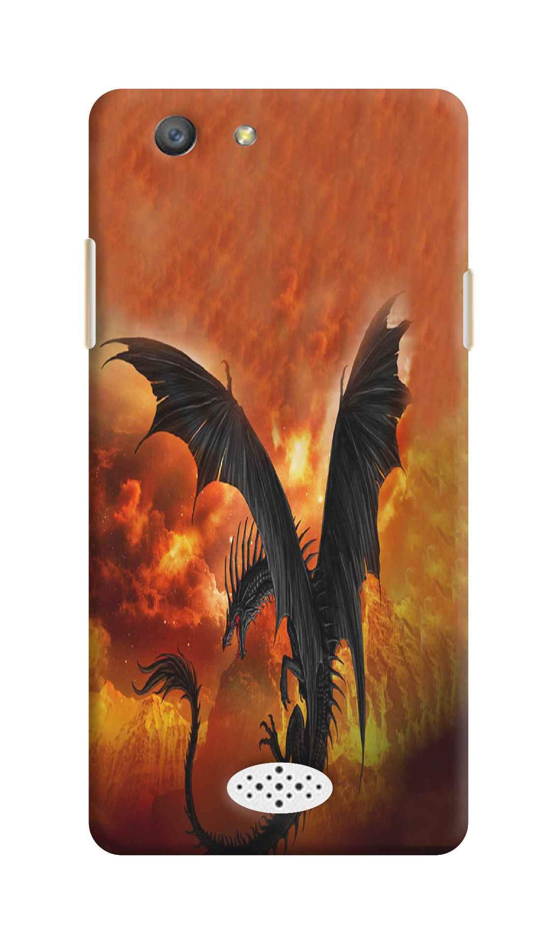 Gochitra Destructive Dragon Blowing Fire Design Oppo A31 3d Mobile