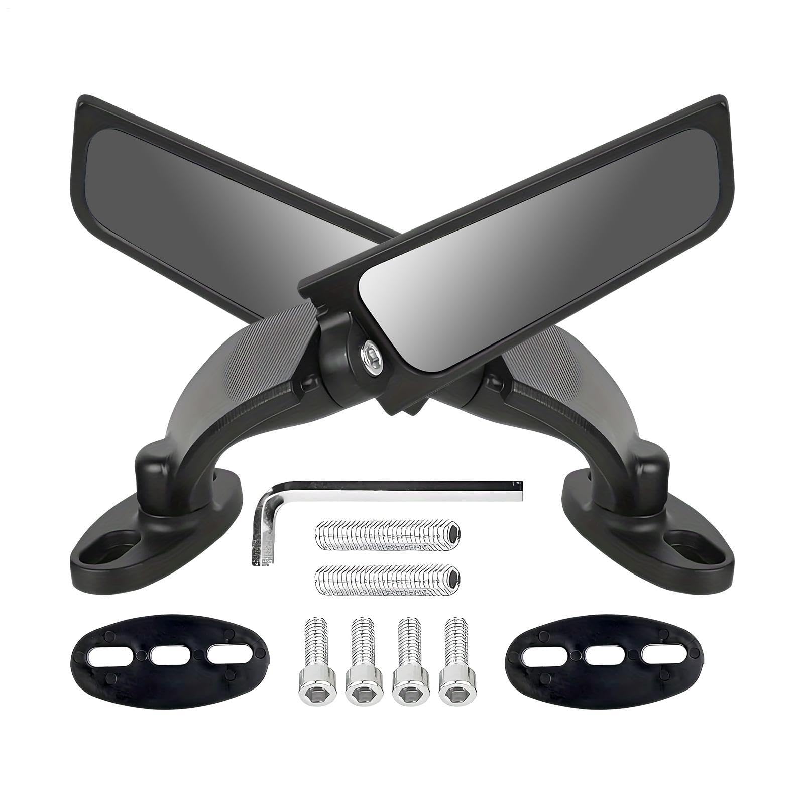 Espejos para moto gran angular antirreflectante con giro 360 8