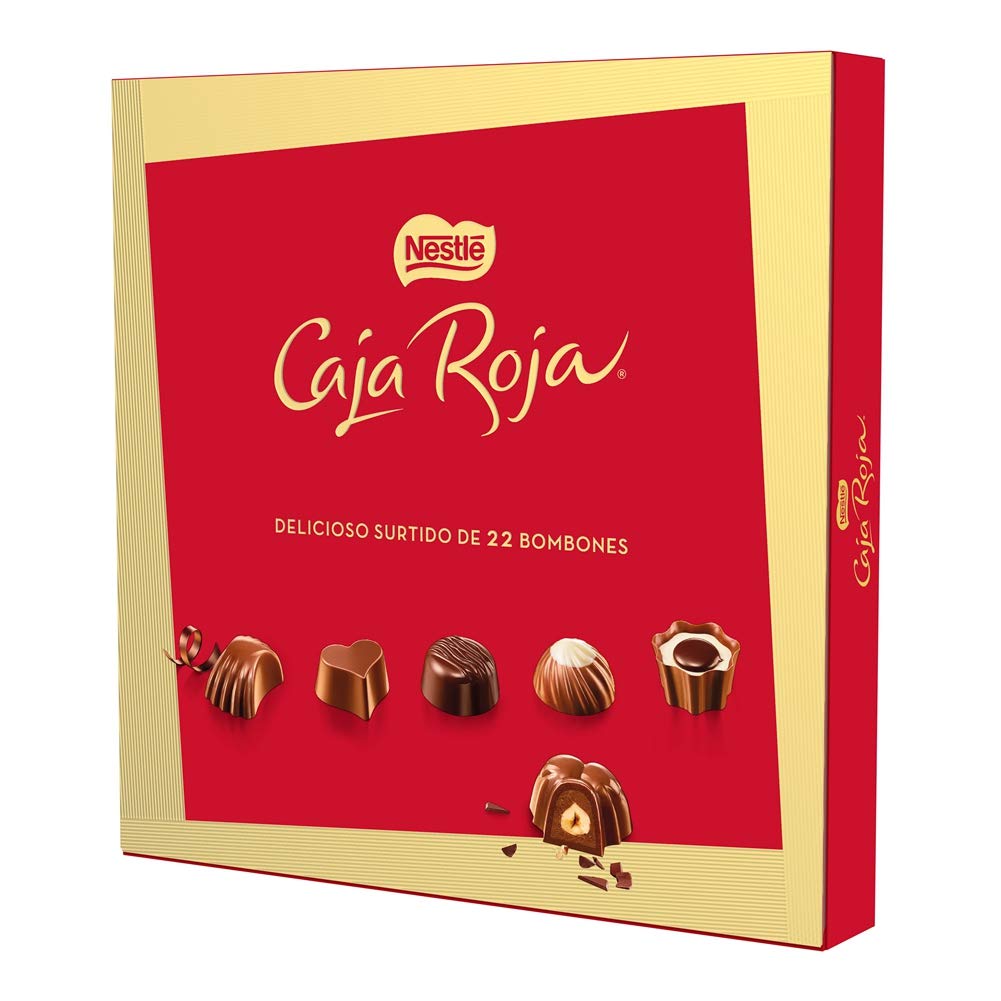 Nestlé Caja Roja Bombones Surtido Chocolate Pack 8 x 200 g