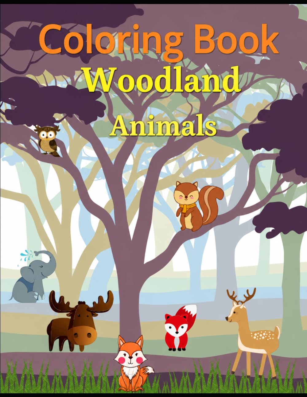 Cute Animals Coloring Book for Kids Ages 4–8: Join adorable animal friends on a fun coloring adventure!