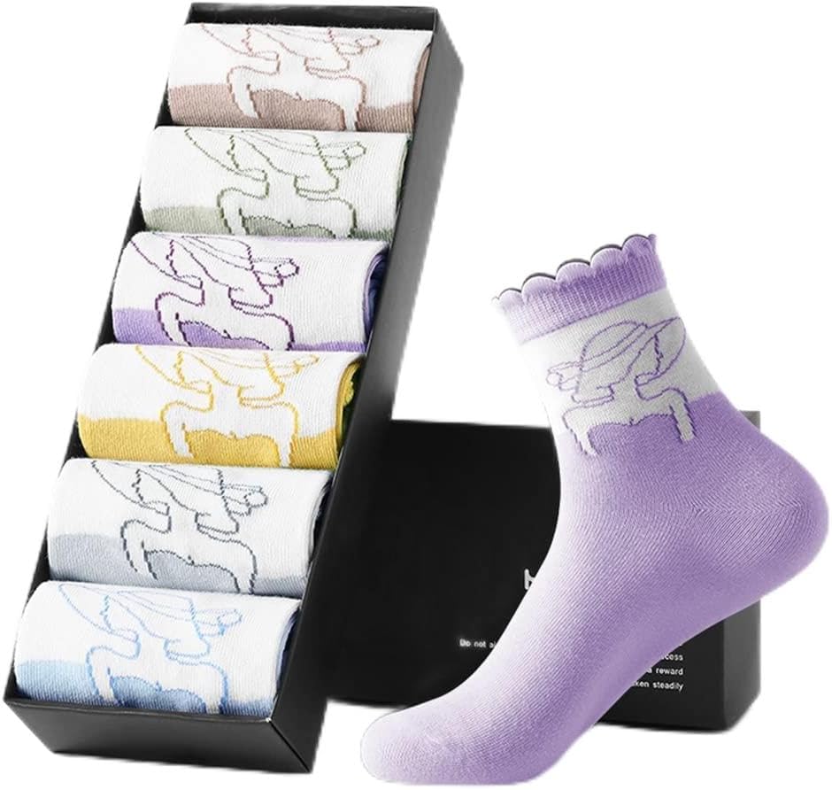 VIDI Ladies Socks Winter Adult Mid Breathable Women's Fashion Casual Cotton