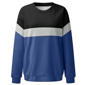 Damen Sweatshirt Baumwolle Langarm - Lässiger Pullover Für Winter