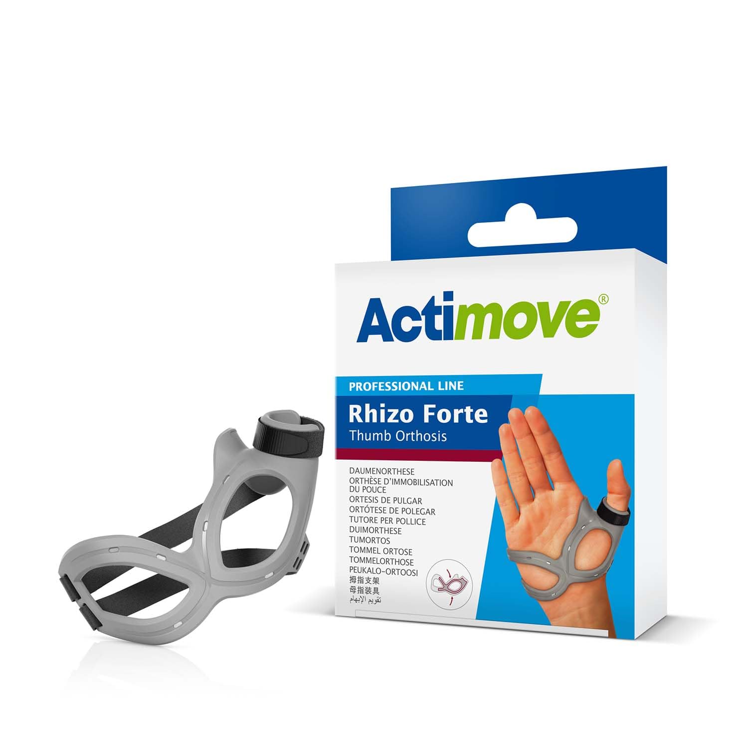 Actimove Professional, Rhizo Forte Thumb Brace | Thumb Splint for Rheumatoid Arthritis, Ulnar Collateral Ligament Injuries, Soft Tissue Injuries, Ligament Instability, Post-Operative immobilization |