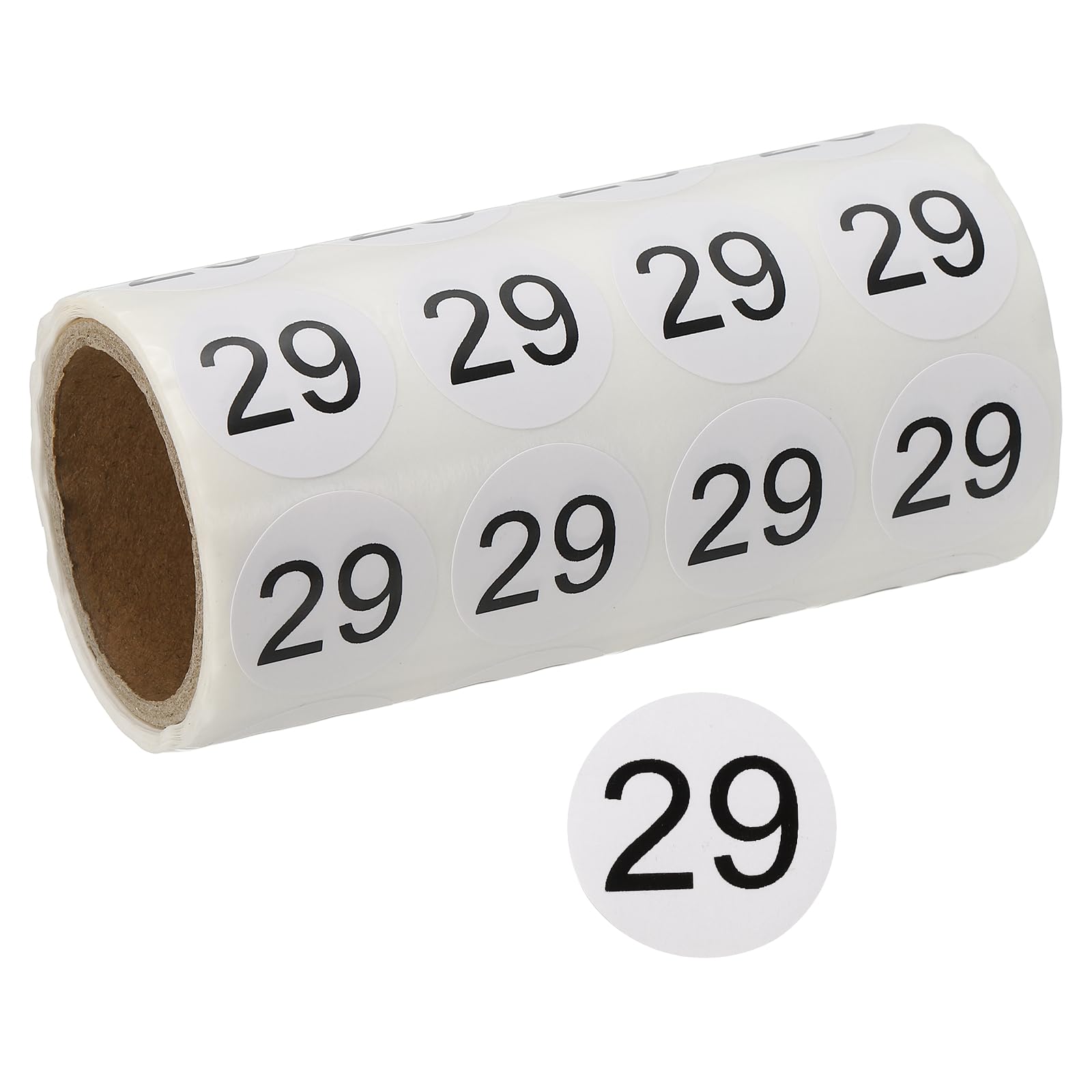PATIKIL 1 Inch Number Stickers, Number 29 Sticker Numbers Labels Round Small Vinyl Self Adhesive Label Circle Decals 500 Pcs 1 Roll for Photo Album Poster Table, Black โ image 1