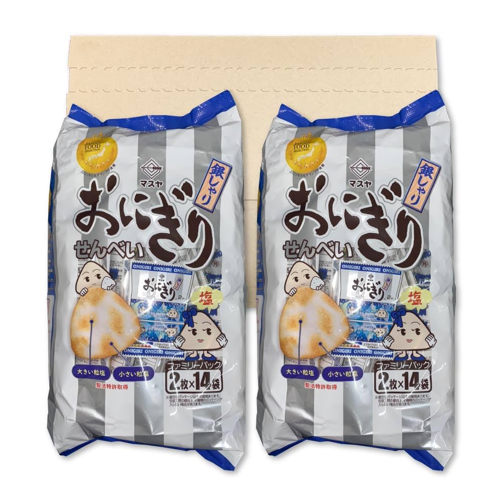 Amazon.co.jp: マスヤ おにぎりせんべい 銀しゃり ファミリー