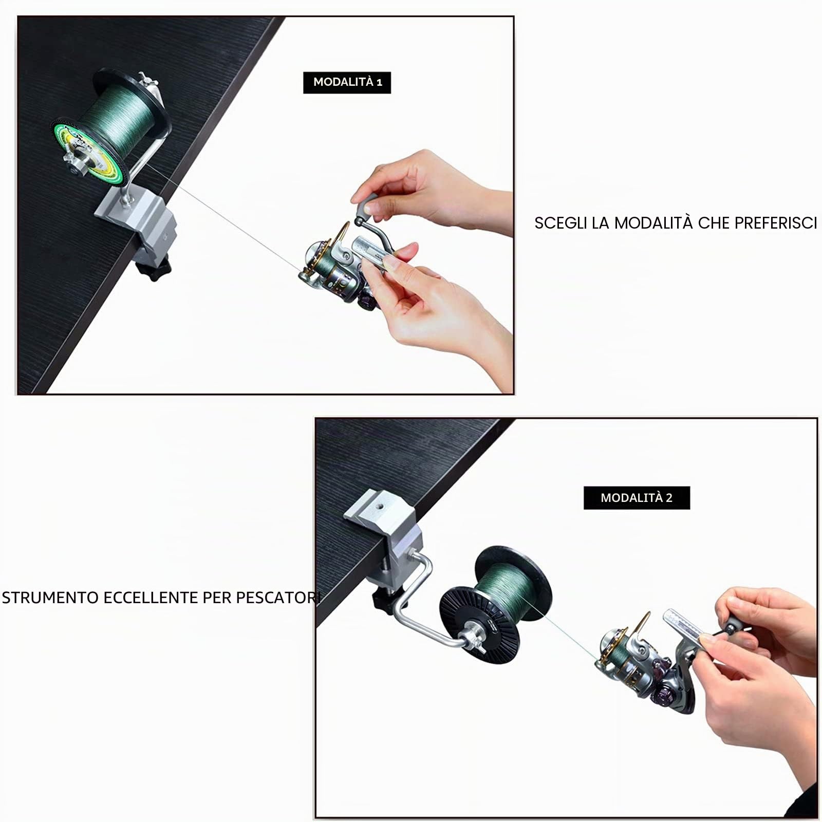 THKFISH Filo Accessori Imbobinatore per Mulinelli Pesca Linea Avvolgitore Avvolgi Bobina Pesca Avvolgitore Filo da Pesca/Filo Rimuovi