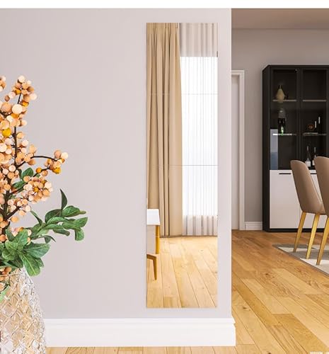 COBATTC(コバット) 全身鏡 割れない鏡 アクリルミラー 地震対策 穴あけ不要 軽量 壁に貼る鏡 壁掛け 玄関 姿見鏡 便利 DIY 浴室 バスルーム 飛散防止 シンプル ドアの裏 壁 自由に組み合わせ可能 リビング クローゼット (30*28CM