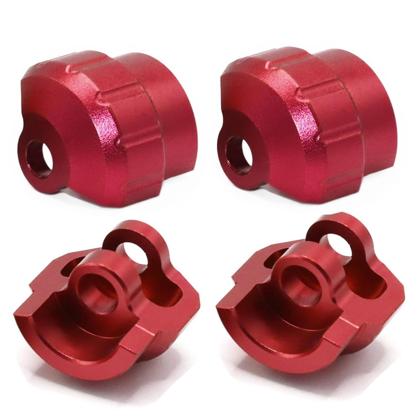 Alloy Shock Cap Protector 6S ARAC8965 for ARRMA 1/8 Typhon Kraton Outcast Notorious Talion 6S BLX,1/7 Felony Infraction Limitless Mojave Fireteam 6S Upgrade Parts(Red)