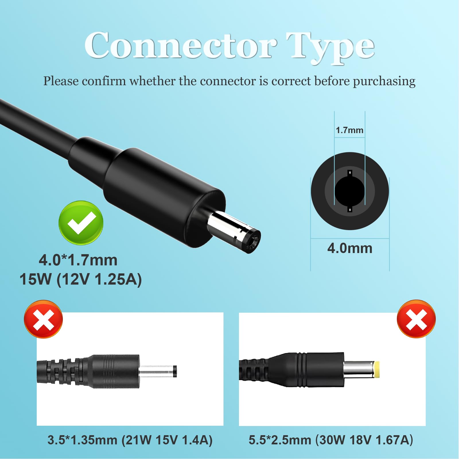 15W Netzteil Für Echo Dot - Kompatibel Mit Alexa Geräten 12V 1.25A
