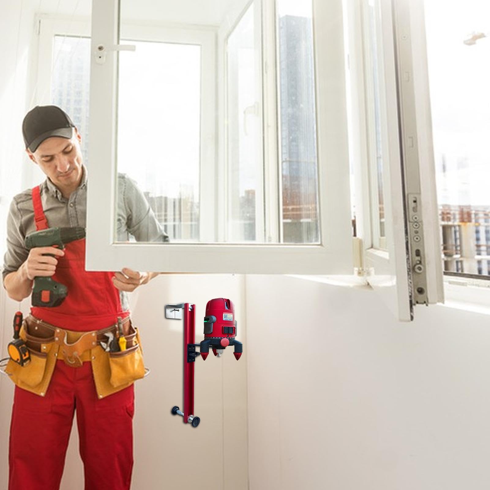 Supporto Parete Per Livelle - Regolabile In Alluminio Per Livellamento Preciso - Foto 6