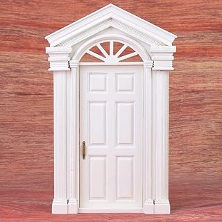 Dollhouse Accessory Children Gifts Dollhouse Door, Dollhouse Furniture Wooden Dollhouse Door, for Front Door for Dollhouse Decoration