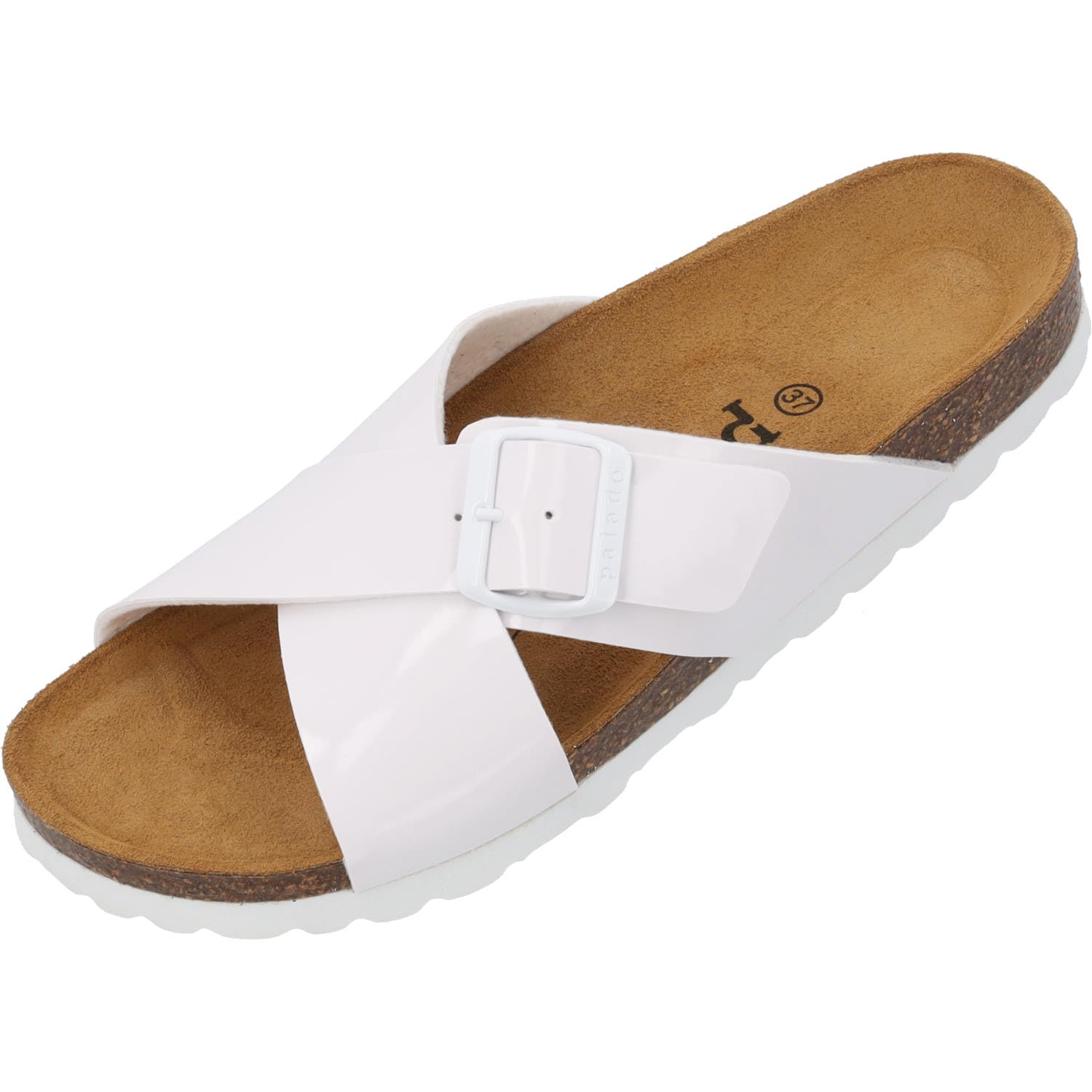 Palado Sandalen Damen Vanelis - bequeme Sandalen Made in Spain - Hausschuhe mit Kork-Fußbett - modische Sommerschuhe