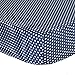 Navy Blue Confetti Dot Fitted Crib Sheet - 100% Cotton Baby Boy Geometric Polka Dot Design Nursery and Toddler Bedding