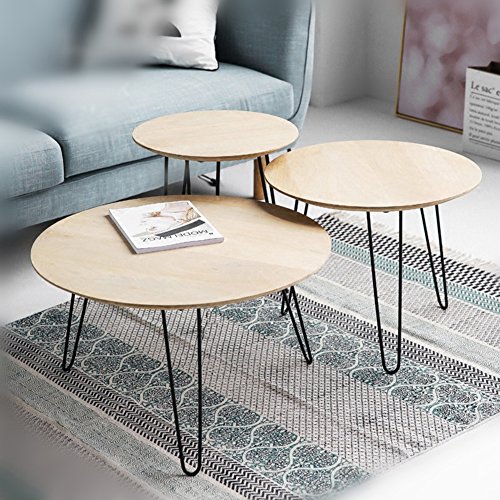 MSOBAIW 16 inch Hairpin Metal Coffee Table Legs Set of 4, DIY Furniture Pin Legs for Side Table, Nightstand, Chair ect, 3/8" Thick Heavy Duty Mid-Century Modern (16", Black) - Image 4