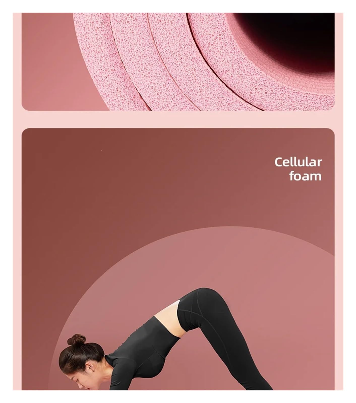 Tappetino Da Yoga Spesso Antiscivolo For Esercizi Fitness E Allenamento For Casa, Pilates