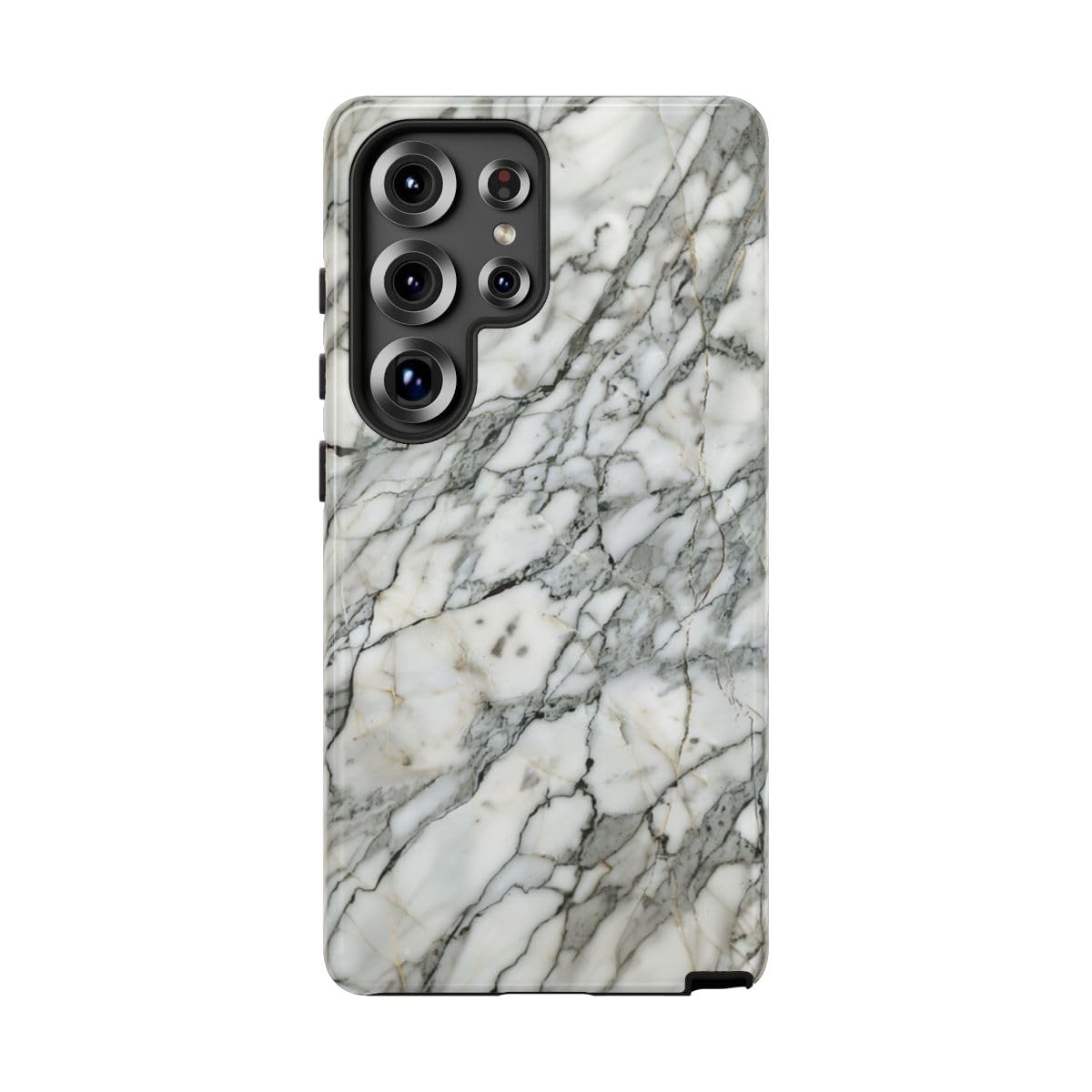 Coque Samsung S25 Ultra marbre blanc rigide et brillante