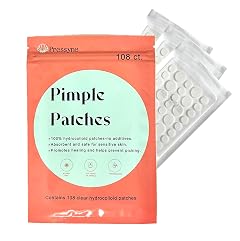 Pimple Patches - 108 Count Hydrocolloid Acne Patches for Face Zit Stickers for Blemishes Spot Treatment for Fast