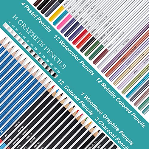 Buying Guide Kalour 74 Drawing Sketching Kit Set Pro Art Supplies