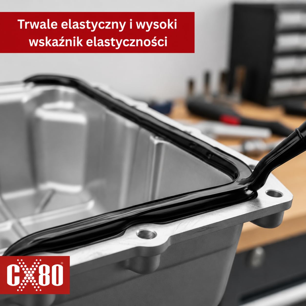 CX80 Silicone ad alta temperatura (trasparente, 310 ml)