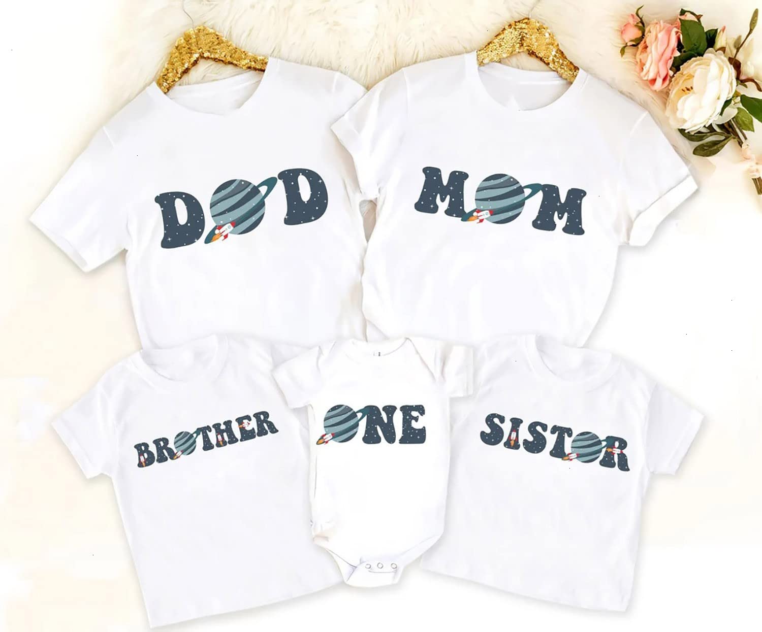 First Birthday Shirt, Birthday Space, Family Astronaut, Astronaut Birthday Shirt, First Trip Around The Sun Birthday, 1st Birthday Shirt, First Trip Around The Sun Birthday, 1st Birthday Shirt