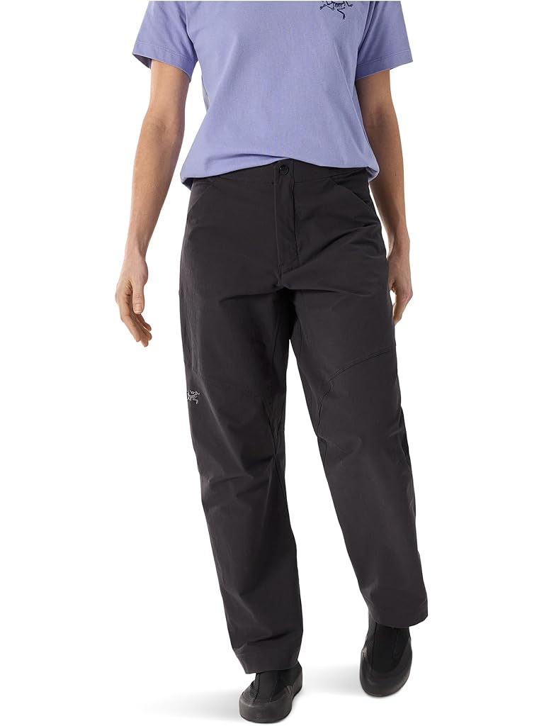 Black Arc'teryx Clarkia Cotton Pants Wide Leg