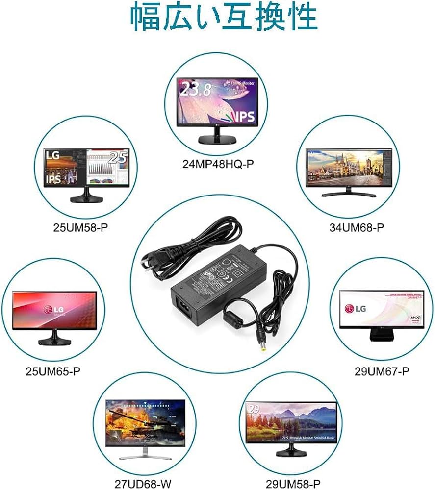 動作品 LG 27UP550N-W 液晶モニター 2021年製 ACアダプター 動作品 LG 27UP550N-W 液晶モニター 2021年製 ACアダプター 公式