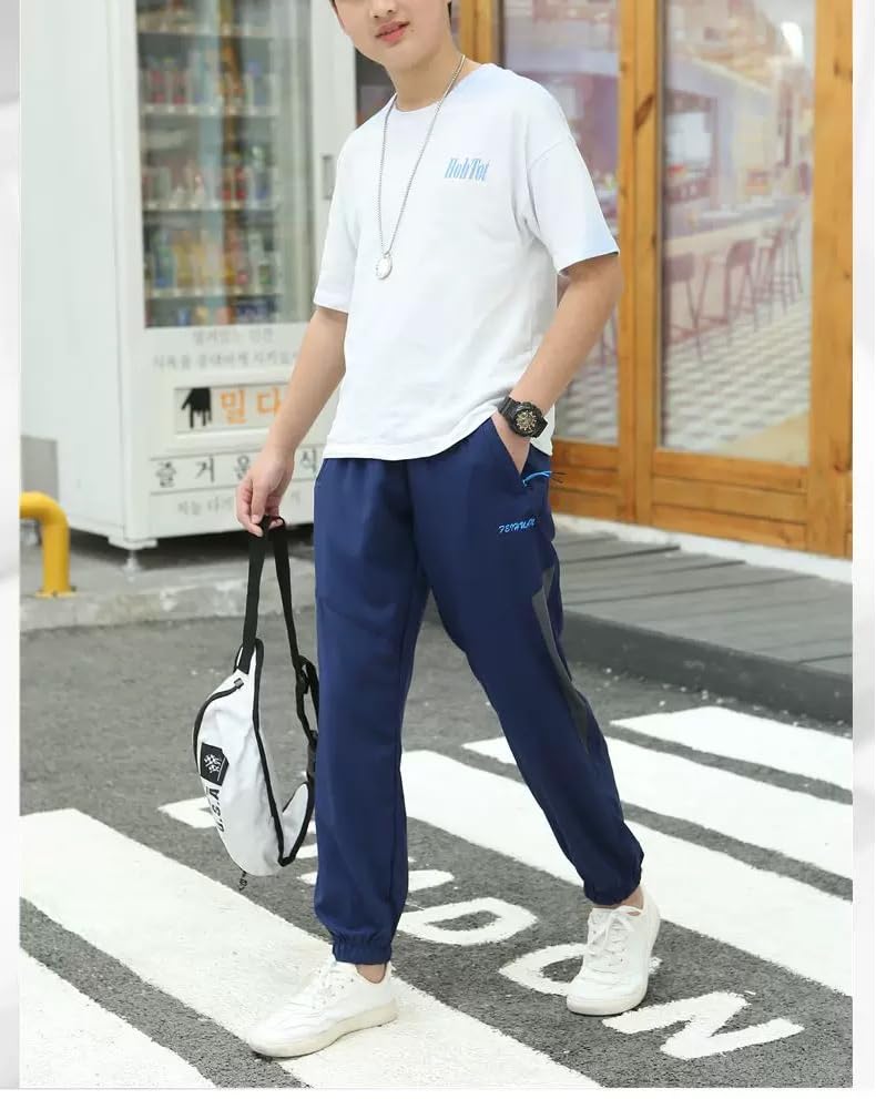 Kids Quick Dry Trousers Boys Outdoor Casual Pants Children Running Joggers Tracksuit Bottoms Trousers4