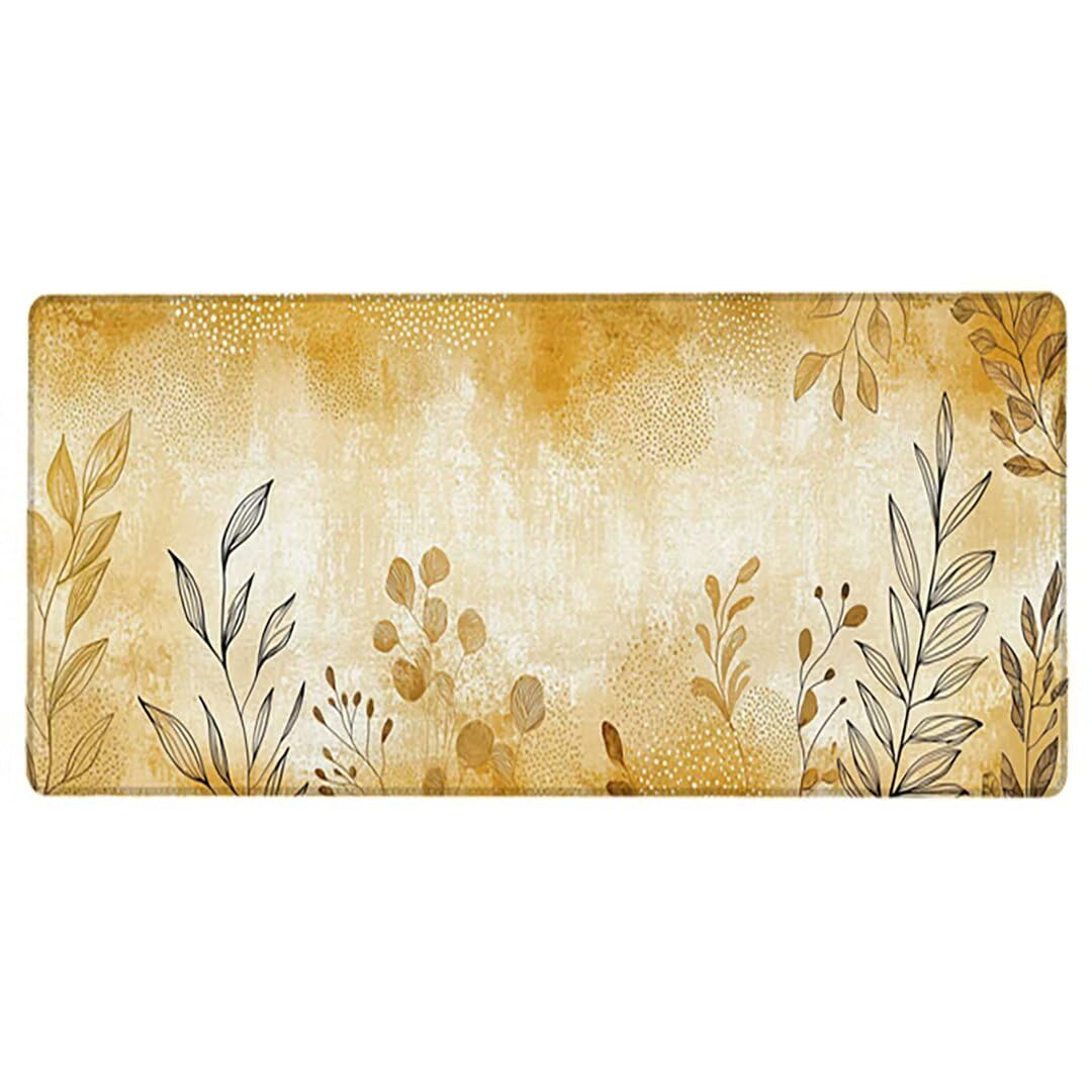 Podkładka pod mysz XXL, duża gamingowa podkładka pod mysz 1600 x 800 x 3 mm, retro podkładka pod mysz ze szwami na krawędziach, ponadwymiarowa, antypoślizgowa gumowa podkładka, idealna mata biurowa na