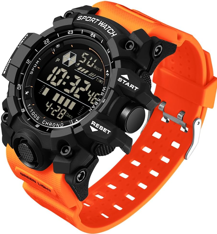 FANMIS Mens Military Multifunction Digital LED Watch Electronic Waterproof Alarm Quartz Sports Watch