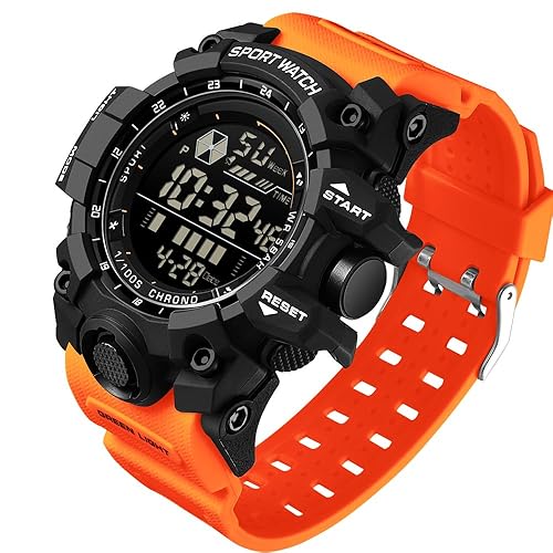 Mens Military Multifunction Digital LED Watch Electronic Waterproof Alarm Sports