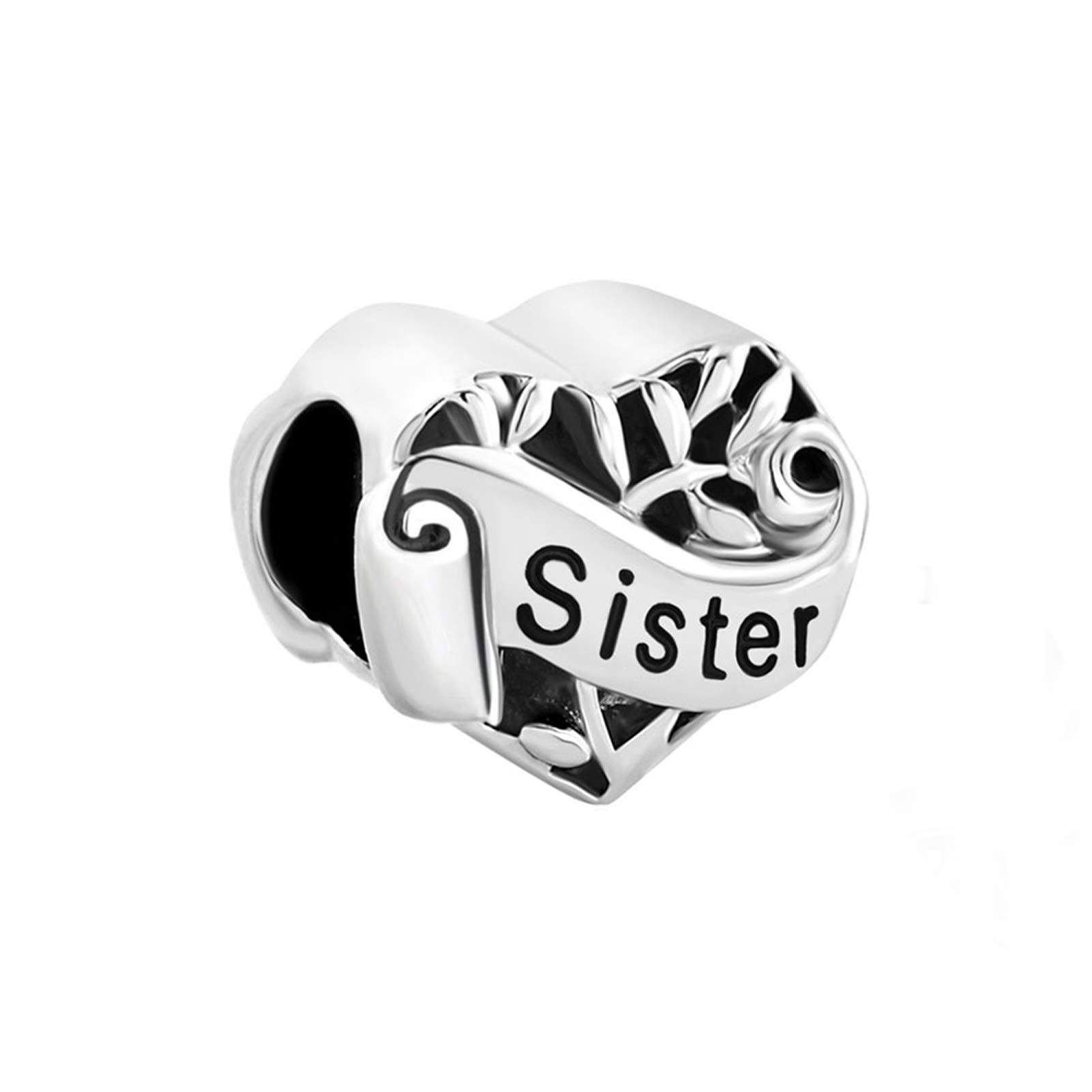 sbi jewelry Love Heart Charm for Bracelets I Love You Bead Charms Family Charm for Women Girls Birthday Gift-picture-48