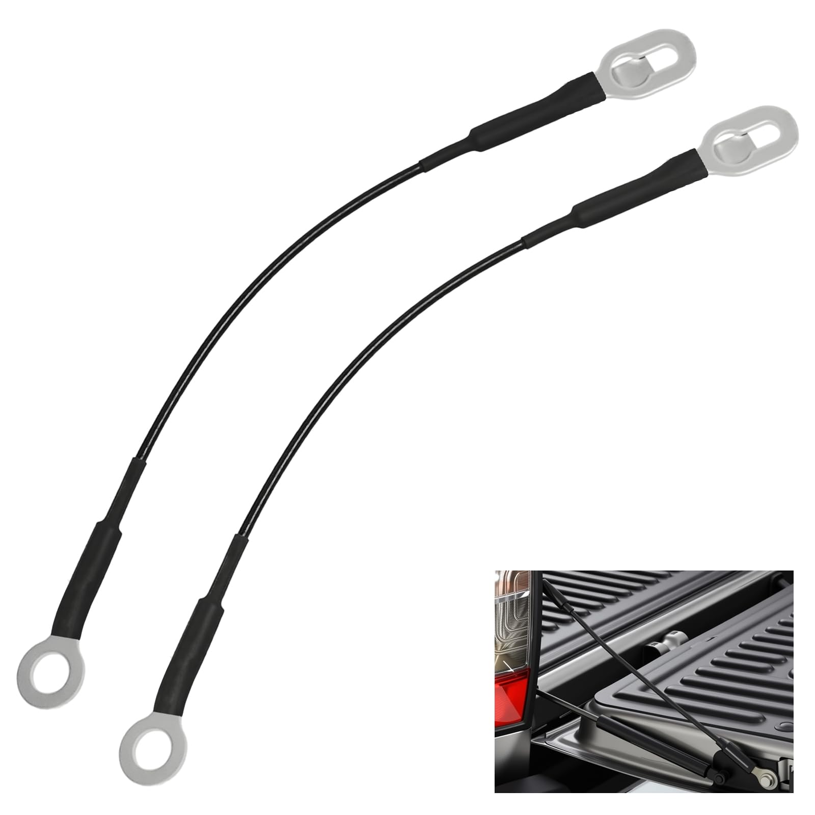 Photo 1 of 15673251 Tailgate Cable Strap, Tailgate Replacement Parts, Rear Tailgate Cables Straps, Fit for 1988-2002 Chevy & GMC C1500, C2500, C3500, C3500HD, K1500, K2500, K3500 (2 Pcs)