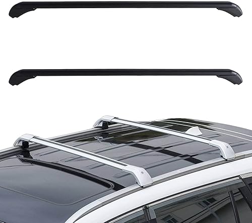 Portaequipajes superior para portaequipajes, barra transversal, universal, de aluminio, ajustable, repuesto para 43.3 pulgadas