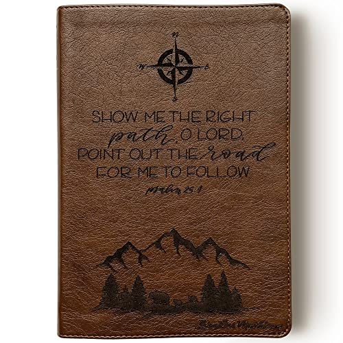 Hand Illustrated and Laser Engraved NLT Filament Bible, Brown, Includes